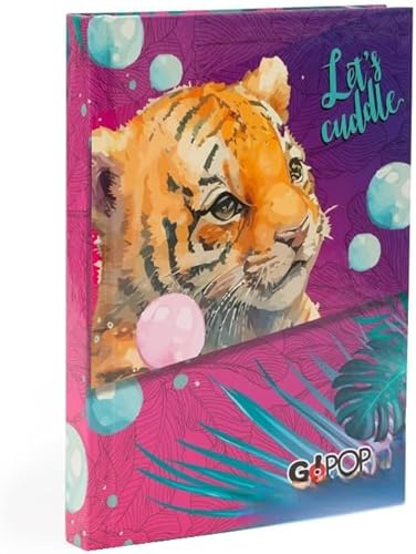 Schülerkalender Gopop Kitty Corn undatiert 10 Monate 20 x 14 cm + Gratis farbiger Stift, blau von Buosha