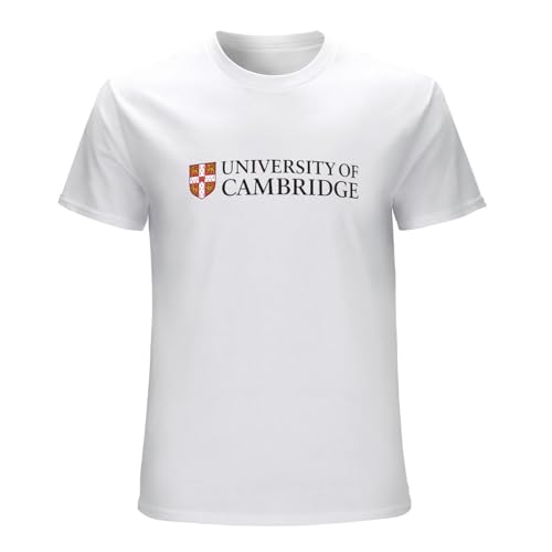 Men's University of Cambridge Logo T Shirt White L von GorLanssy