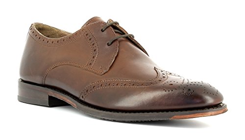 Gordon & Bros Herrenschuhe Mirco A500409 Klassischer rahmengenähter Schnürhalbschuh mit Derbyschnürung im Brogue Stil für Anzug, Business und Freizeit braun (Brown), EU 40 von Gordon & Bros.