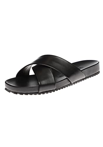 Gordon & Bros. Herren Sandalen Darwyn, Männer Slipper,Schlupfschuhe,freitzeitschuhe,offener,einschlupf,Men's,Man,Sommerschuhe,Black,44 EU / 9.5 UK von Gordon & Bros.