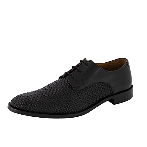 Gordon & Bros. Herren Schnürhalbschuhe Lorenzo, Männer Businessschuhe,Schnuerer,straßenschuhe,Strassenschuhe,Schnuerung,Shoes,Black,42 EU / 8 UK von Gordon & Bros.