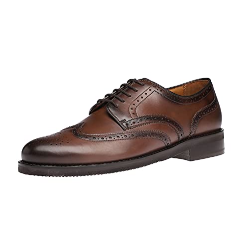 Gordon & Bros. Herren Schnürhalbschuhe Rick, Männer Businessschuhe,schnürer,Businessschuhe,Anzugschuhe,Budapester,elegant,Man,Brown,43 EU / 9 UK von Gordon & Bros.