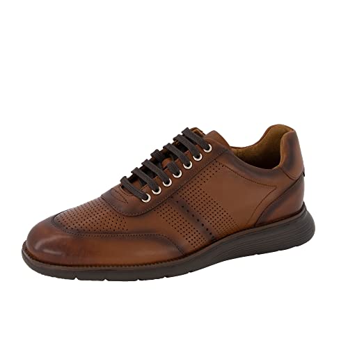 Gordon & Bros. Herren Schnürhalbschuhe Jackson, Männer Businessschuhe,straßenschuhe,Strassenschuhe,lace-up,Shoes,Low-tie,Man,Cognac,42 EU / 8 UK von Gordon & Bros.