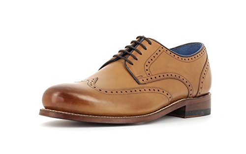 Gordon & Bros. Herrenschuhe Levet 5428 Klassischer rahmengenähter Schnürhalbschuh mit Oxford Schnürung im Brogue Stil für Anzug, Business und Freizeit Braun (Torino tan Leather), EU 41 von Gordon & Bros.