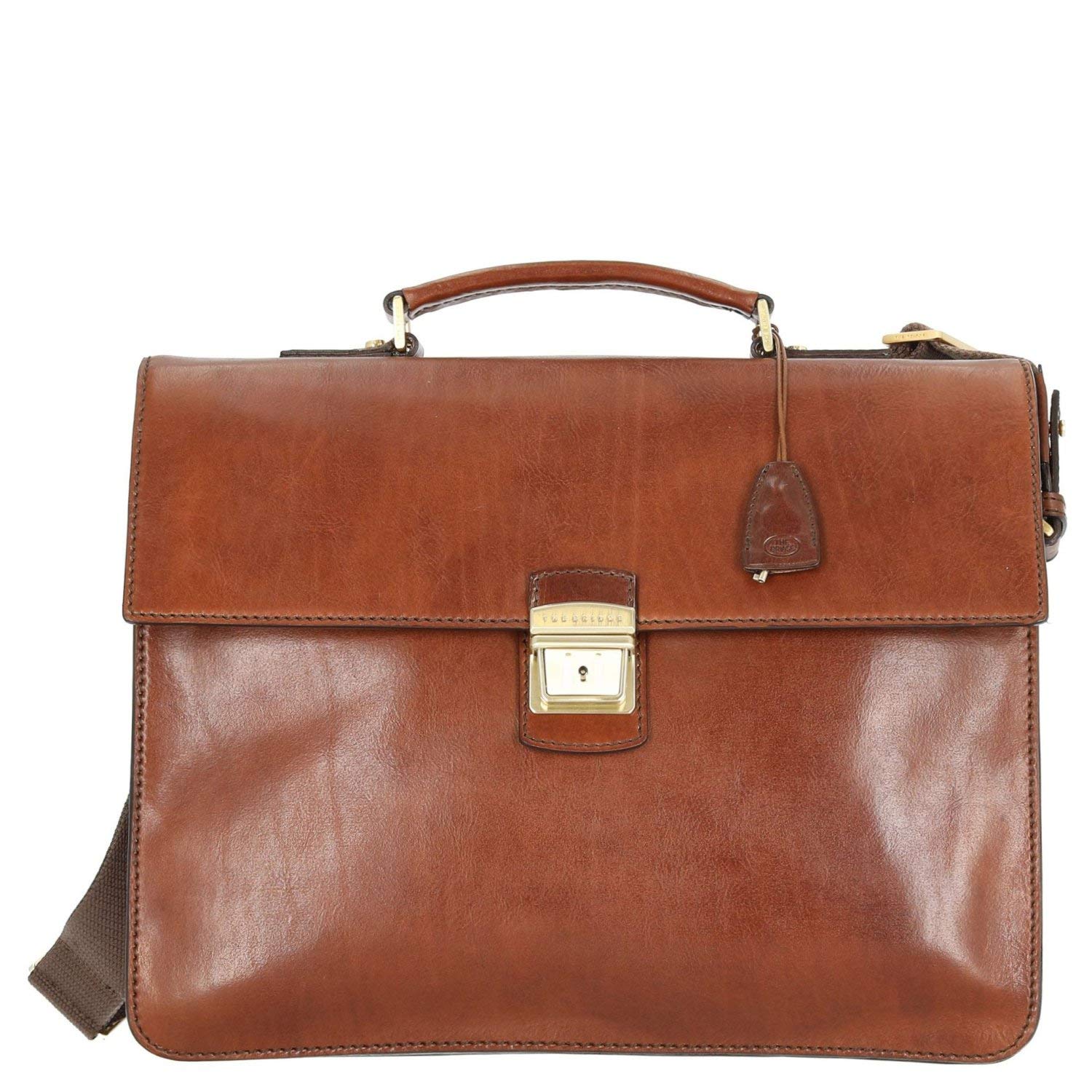 unisex Handtaschen braun 06441801 Aktentasche cognac - von Gordon & Bros