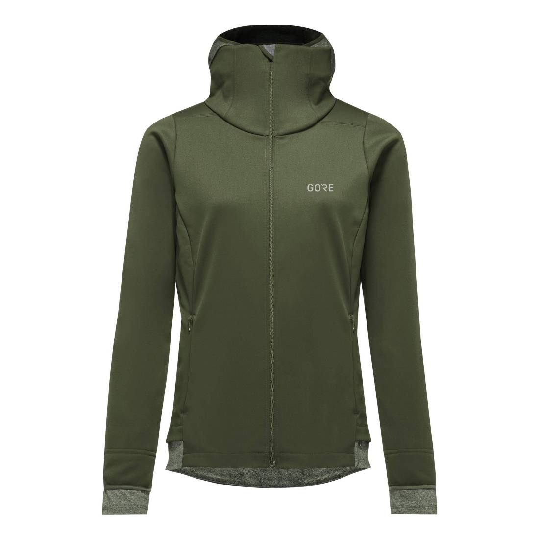 GORE R3 WINDSTOPPER Thermo Hoodie Damen green Gr. 34 von Gore Wear