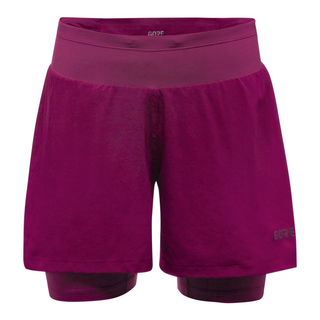 GORE R5 2in1 Shorts Damen Laufhose purple Gr. 36 von Gore Wear