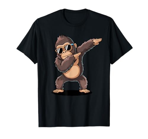 Coole Cartoon-Gorilla-Dabbing, lustig für Teenager, Kinder, Jungen, Mädchen T-Shirt Coole Cartoon-Gorilla-Dabbing, lustig für Teenager, Kinder, Jungen, Mädchen T-Shirt von Gorilla Dabbing Design for Fun-Loving Animal Fans