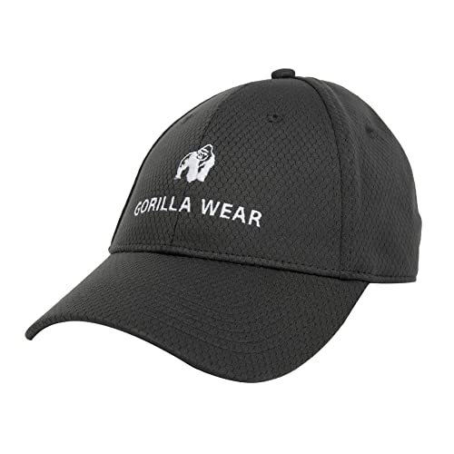 Gorilla Wear - Bristol Fitted Cap - Anthrazit - mit Logo für Alltag Sport Freizeit leicht bequem und modern ideal zum Workout aus Polyester von Gorilla Wear