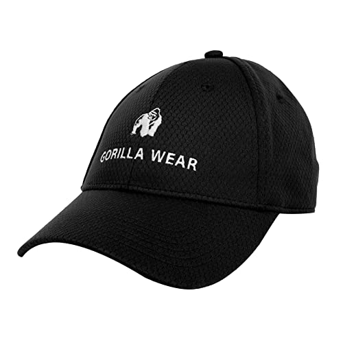 Gorilla Wear - Bristol Fitted Cap - Schwarz - mit Logo für Alltag Sport Freizeit leicht bequem und modern ideal zum Workout aus Polyester von Gorilla Wear