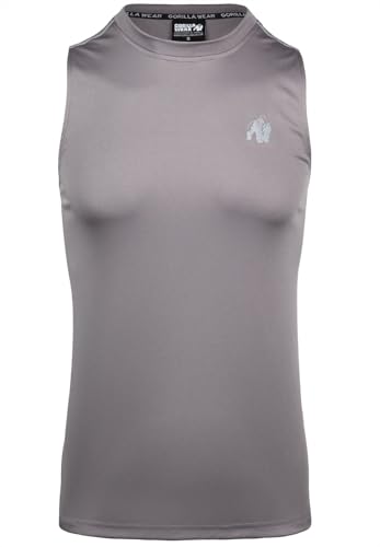 Gorilla Wear Easton Tank Top Bodybuilding Gym Wear Fitness Classics Crossfit Running Fitness (DE/NL/SE/PL, Alphanumerisch, XL, Regular, Regular, Grau) von Gorilla Wear