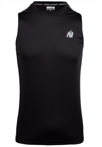 Gorilla Wear Easton Tank Top Bodybuilding Gym Wear Fitness Classics Crossfit Running Fitness (DE/NL/SE/PL, Alphanumerisch, XL, Regular, Regular, Schwarz) von Gorilla Wear