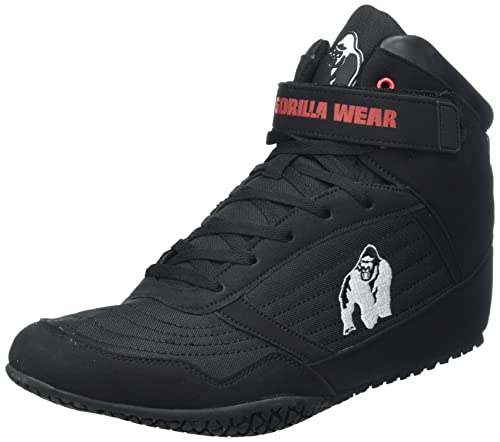 Gorilla Wear High Tops Black schwarz - Bodybuilding und Fitness Schuhe für Damen und Herren, EU 44 von Gorilla Wear