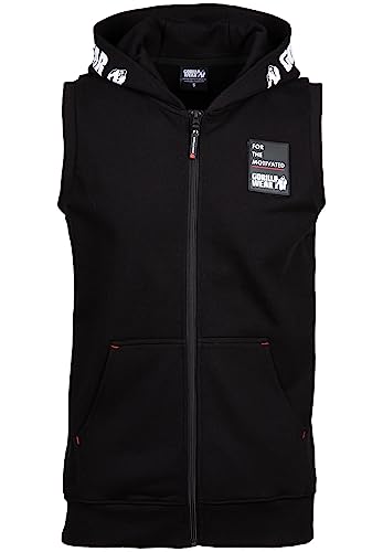 Gorilla Wear Milwaukee Zipped Hoodie - Black, Blacks, 4XL von Gorilla Wear