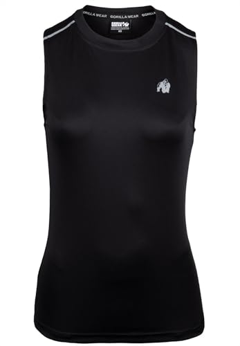 Gorilla Wear Mokena Tank Top Damen Fitness Frauen Bodybuilding Gym Crossfit (DE/NL/SE/PL, Alphanumerisch, S, Regular, Regular, Schwarz) von Gorilla Wear