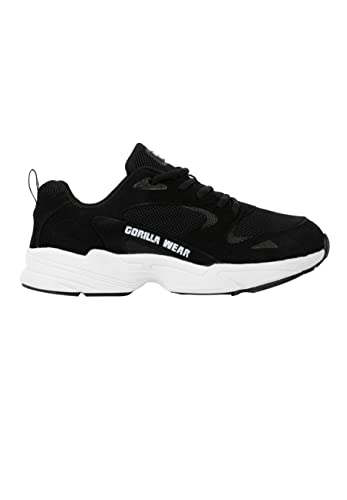 Gorilla Wear - Newport Sneakers - schwarz - Trainingsschuhe Sportschuhe Sport Alltag Multifunktionell Bequem Training mit Logo maximale Bewegungsfreiheit leicht, 42 von Gorilla Wear