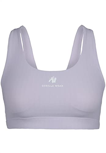 Gorilla Wear - Summerville Bikini Top - Lila - Bodybuilding Sport Alltag Freizeit mit Logo Aufdruck leicht und bequem für optimale Bewegung aus Nylon Elasthan, M von Gorilla Wear