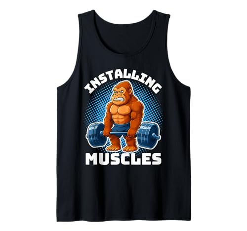 Installieren Muscles Gorilla Gewichtheben Gym für Jungen und Herren Tank Top von Gorilla Weightlifting Gym Fitness Co.