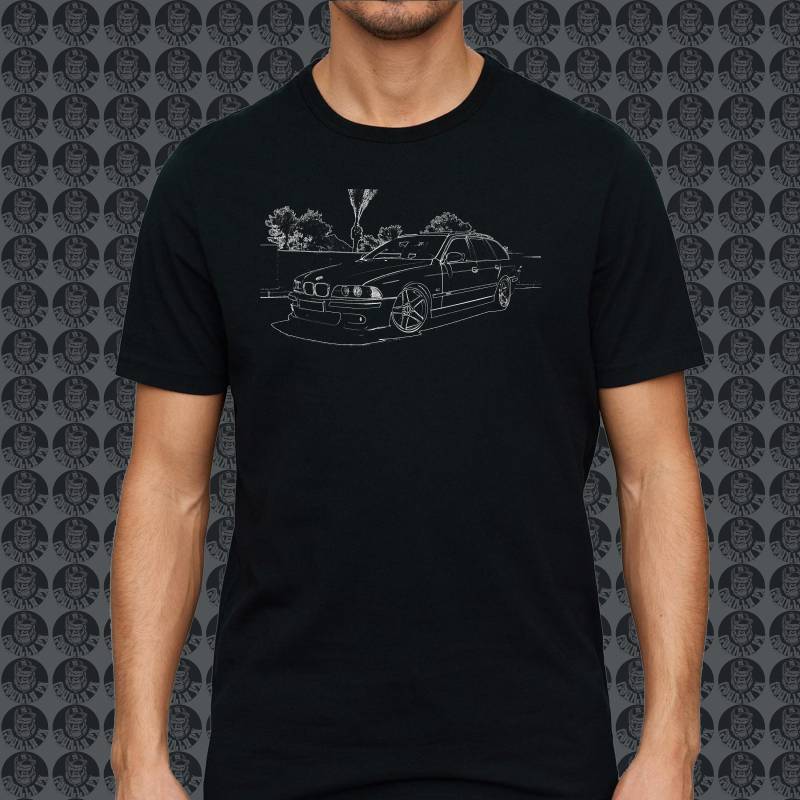 Bmw E39 Touring M5 Tuning Edm Gorillafx Grafik Design Print Tshirt von GorillaFX
