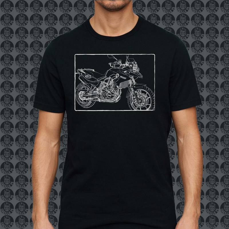 Bmw F700Gs Motorrad Motorbike Gorillafx Grafik Style02 Design Tshirt Print von GorillaFX