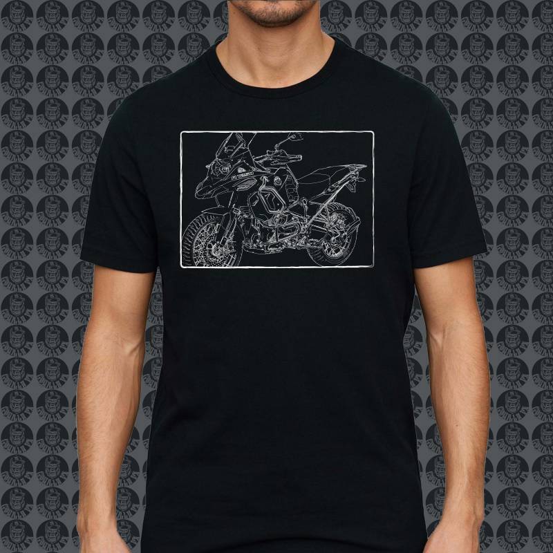 Bmw R1250Gs R 1250 Gs Motorrad Motorbike Gorillafx Grafik Style02 Design Tshirt Print von GorillaFX