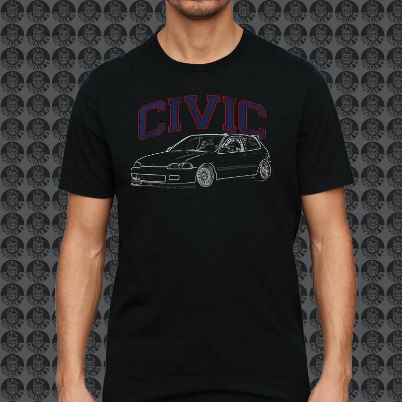 Honda Civic Eg B16B B16A Jdm Hrc Gorillafx Grafik Design Style01 Tshirt Print von GorillaFX