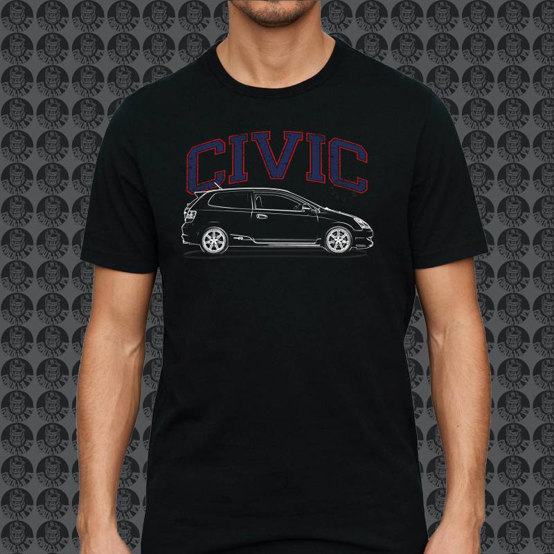 Honda Civic Ep K20A Typer Jdm Hrc Gorillafx Grafik Design Style01 Tshirt Print von GorillaFX