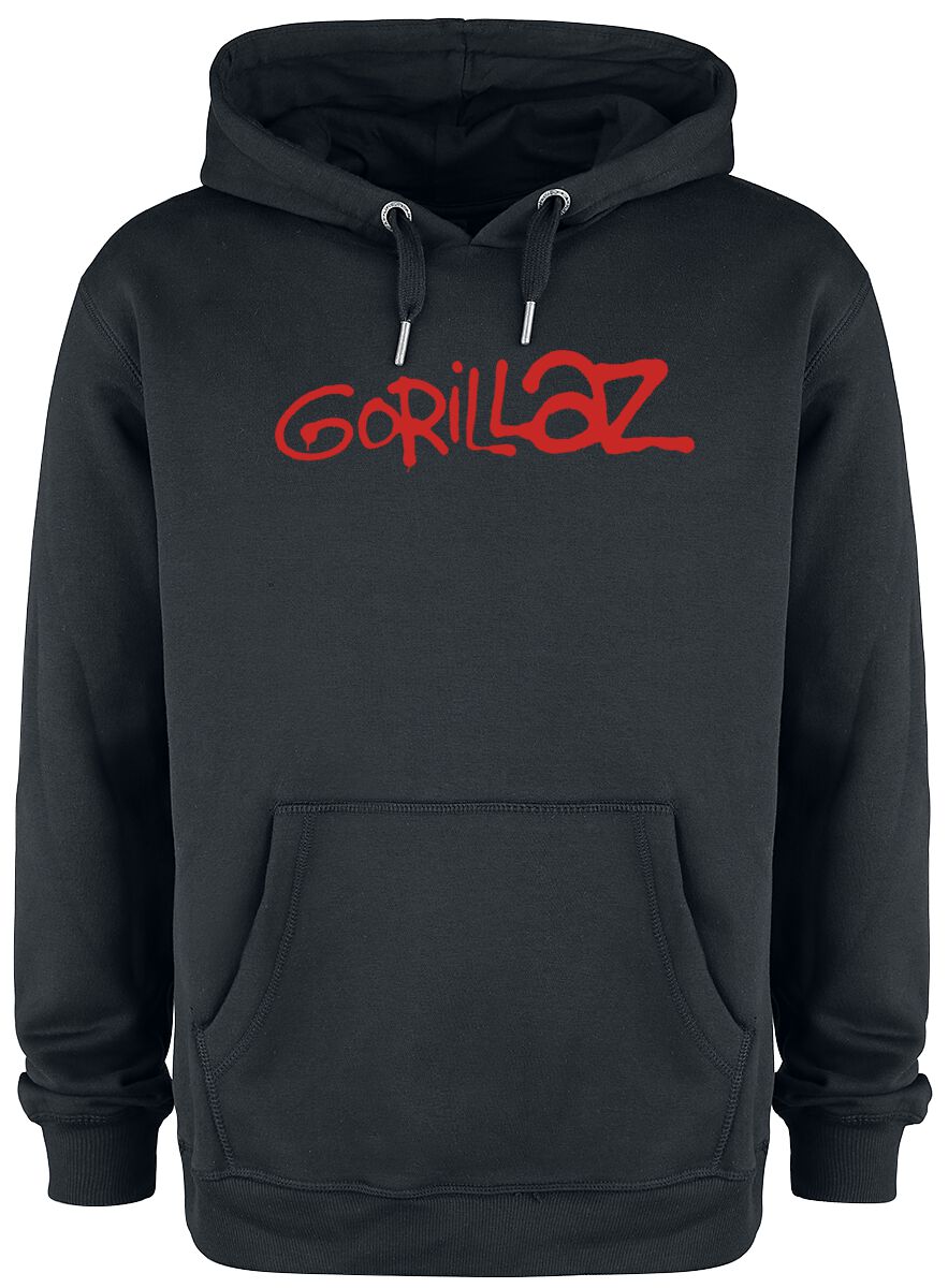 Gorillaz Amplified Collection - Logo Kapuzenpullover schwarz in L von Gorillaz