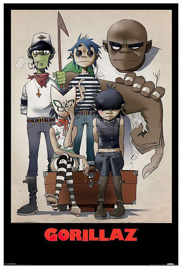 Gorillaz Characters Poster multicolor von Gorillaz