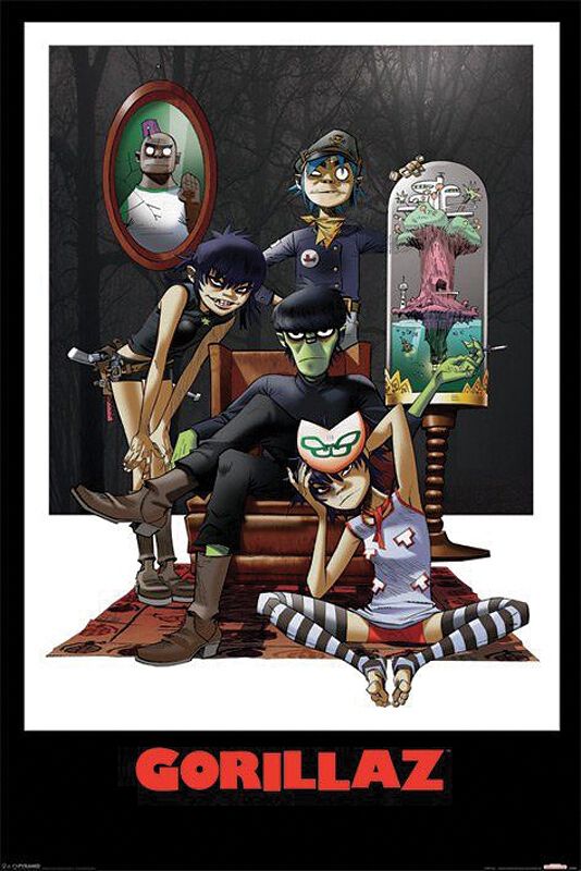 Gorillaz Gorillaz Poster multicolor von Gorillaz