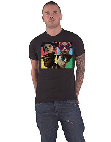Gorillaz T Shirt Humanz Band Logo Nue offiziell Herren Schwarz von Rockoff Trade