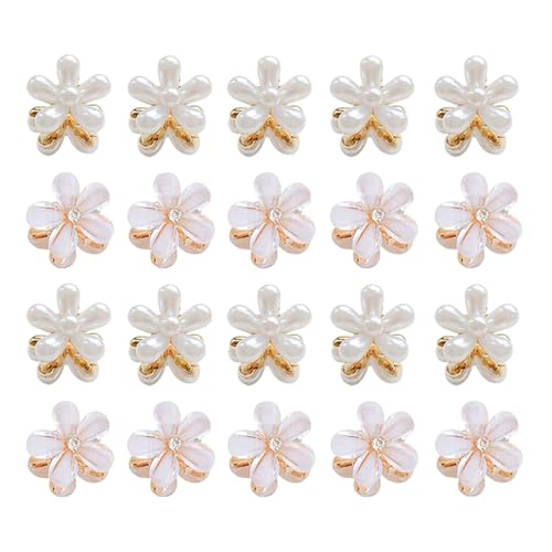 Gorise 20 Stück Kleine Mini-Haarspangen Für Frauen Und Mädchen, Haarnadeln Mit Kristallperlen Und Glitzer Aus Metall, Haarspangen Für Partys Und Hochzeiten von Gorise