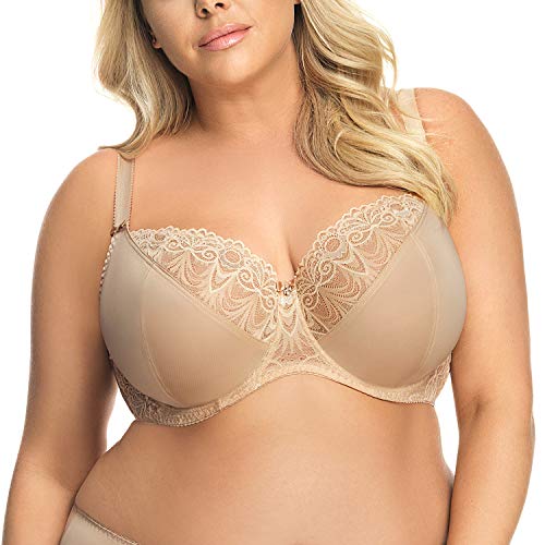 Gorsenia K425 Casablanca Dame Soft BH Bügel Große Brüste, Hellbeige,70G von Gorsenia