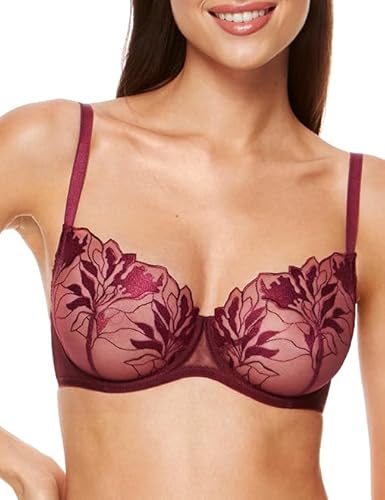 Gorteks Coco-B2 Soft-BH, Spitze, Komfort - 70C, Dunkelrot von Gorteks