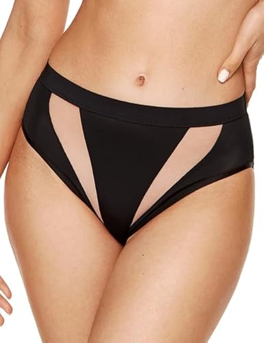 Gorteks Merida-F Panty, Basic Höschen, Cotton Schritt, Komfort – 36, Schwarz von Gorteks