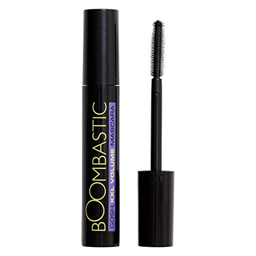 GOSH Boombastic Mascara für extremes Volumen & lange Wimpern I Wimperntusche mit präziser XL Wimpernbürste Itrennt Wimpern beim Tuschen Ilanganhaltend, hautverträglich & parfümfrei I 001 Black von GOSH