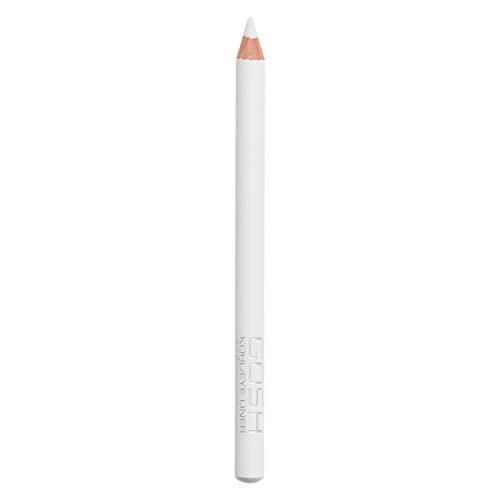 GOSH Kohl/Eyeliner & Kajal 2 in 1 Schminkstift I auch als Lidschatten geeignet I mit pflegendem Vitamin E I einfaches Auftragen auf oberes & unteres Augenlid I vegan & parfümfrei I White von GOSH