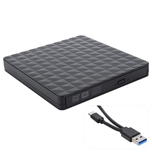Externes CD-Laufwerk, integrierte tragbare USB- und Typ-C-CD DVD +/- RW Row Ultradünnes optisches Diamantlaufwerk USB3.0 DVD Rewriter Burner für Windows, für Linx, für OS X. Externes CD-Laufwerk, integrierte tragbare USB- und Typ-C-CD DVD +/- RW Row Ultradünnes optisches Diamantlaufwerk USB3.0 DVD Rewriter Burner für Windows, für Linx, für OS X. von Goshyda