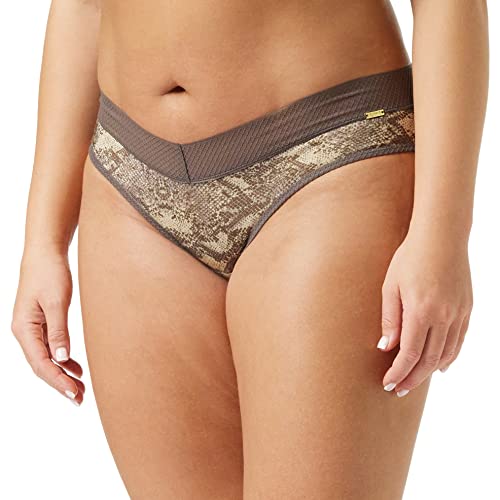 Gossard Damen Glänzende Schlangen-Shorts Kurz, Schlangenleder-Optik, 32 von Gossard