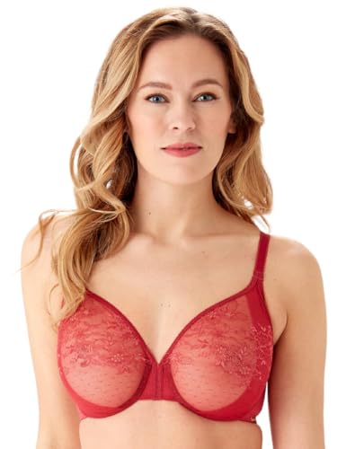 Gossard Damen Glossies Lace Sheer Bra BH, Raspbery Blush, 32FF von Gossard