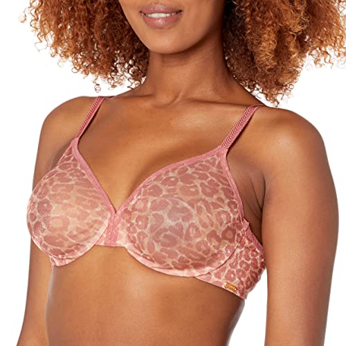 Gossard Damen Glossies Leopard Moulded Sheer Bra Geformter BH, Rosa (Blush Print), 75A von Gossard