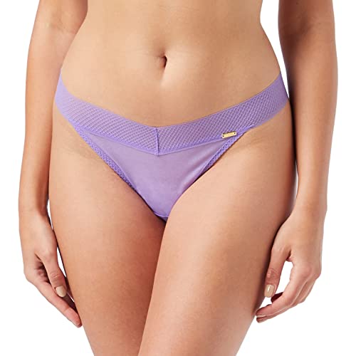 Gossard Damen Glossies Tanga String Unterwäsche, violett, 32 von Gossard