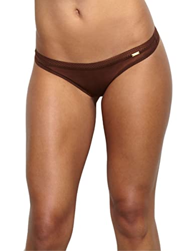 Gossard Damen Glossies Tanga Unterwäsche, Rich Brown, Large von Gossard