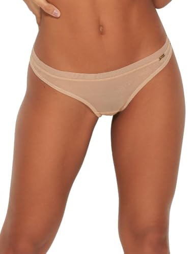 Gossard Damen Glossies Tanga, Beige, (Herstellergröße: Large) von Gossard