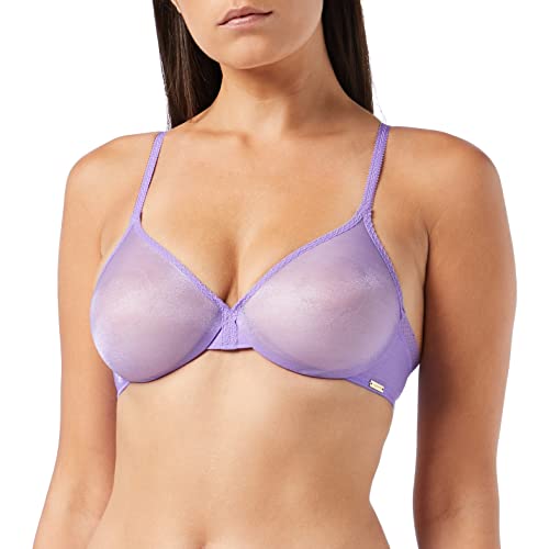 Gossard Damen Glossies transparenter geformter BH, violett, 65C von Gossard