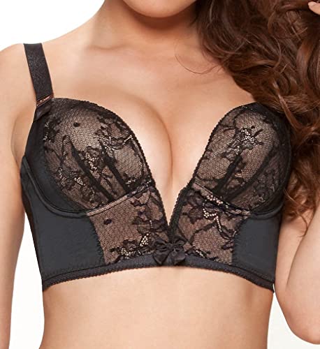 Gossard Damen Plunge BH Retrolution Staylo Plunge BH, Schwarz (Black), Gr. 70D (Herstellergröße: 32D) von Gossard