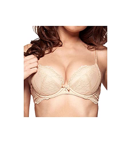 Gossard Damen Plunge BH Superboost Lace Plunge Bra, Beige (Nude), 65D (Herstellergröße: 30D) von Gossard