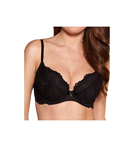 Gossard Damen Plunge BH Superboost Lace Plunge Bra, Schwarz, 65H (Herstellergröße: 30FF) von Gossard