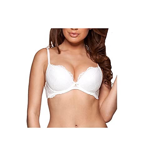Gossard Damen Plunge BH Superboost Lace Plunge Bra, Weiß, 85J (Herstellergröße: 38G) von Gossard