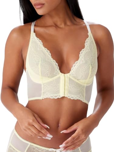 Gossard Damen Superboost Lace Deep Bralet Plunge-BH, Zitronengelb, 80E von Gossard